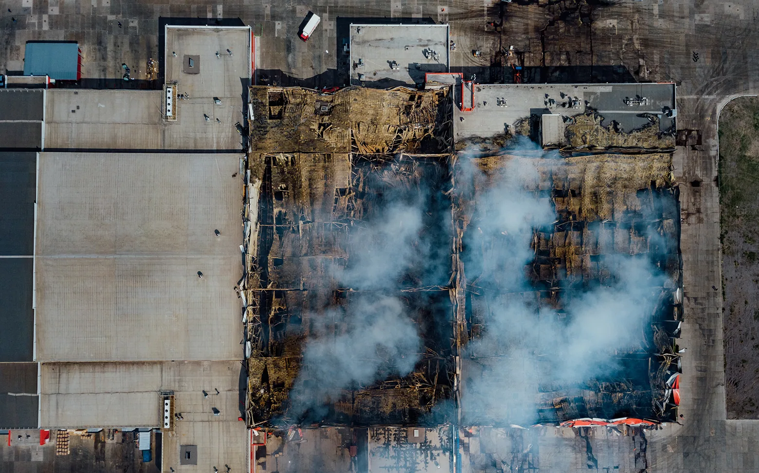 Commercial Fire Damage Roof Repair in Joliet, IL