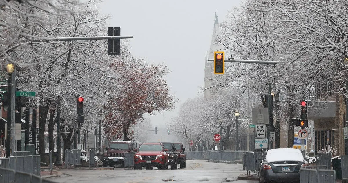 Joliet streets in winter